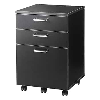 【値下げ】4/6までの出品　薔薇のショートワゴン　キャスター付き　キャビネット Amazon.co.jp: イーサプライ サイドワゴン デスクワゴン 木製